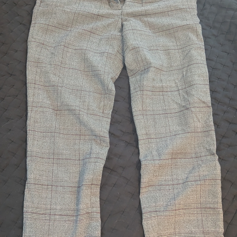 DKNY Plaid Work Pants